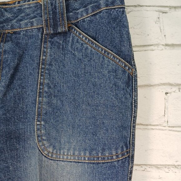 WOMENS VINTAGE CAROLINA BLUES 14 PATCH POCKET WIDE LEG JEANS, SIZE 10 - Picture 6 of 6
